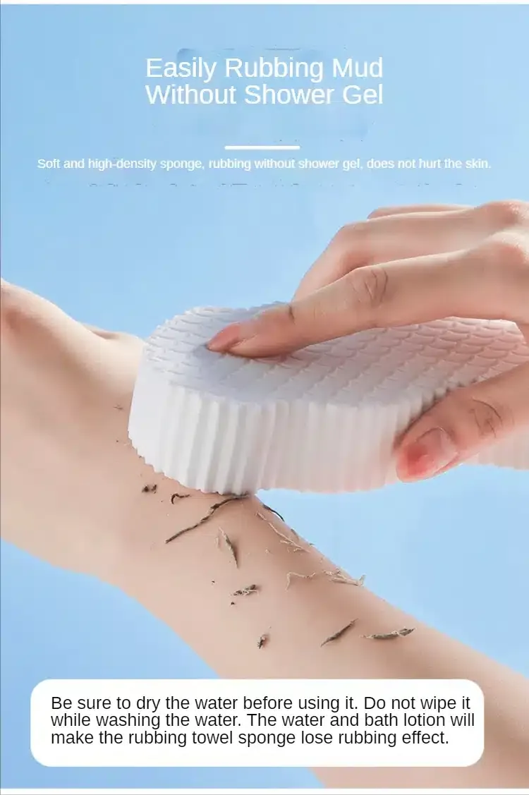 Nettoyage en profondeur avec éponge exfoliante