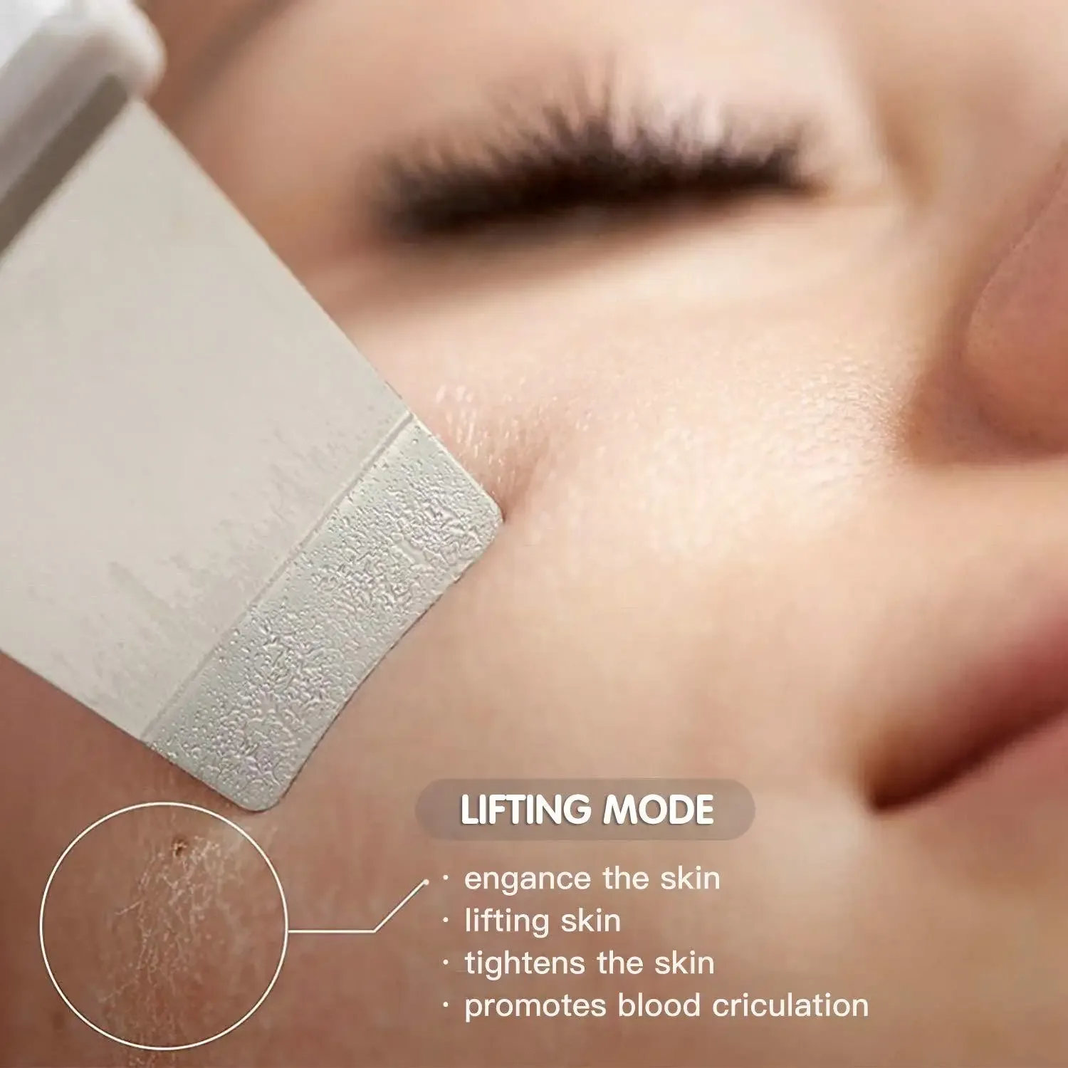 Soin visage avec épurateur peau ultrasonique