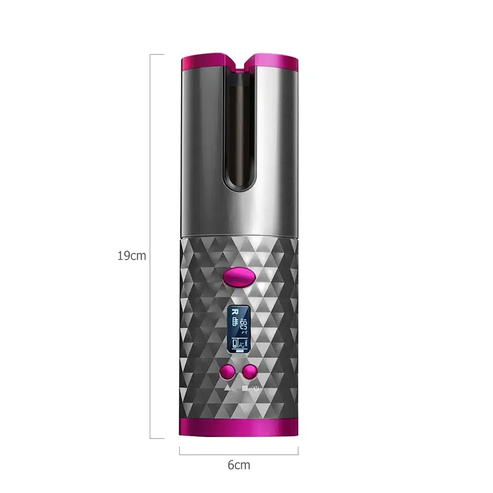 Fer à friser rechargeable USB avec écran LED 02