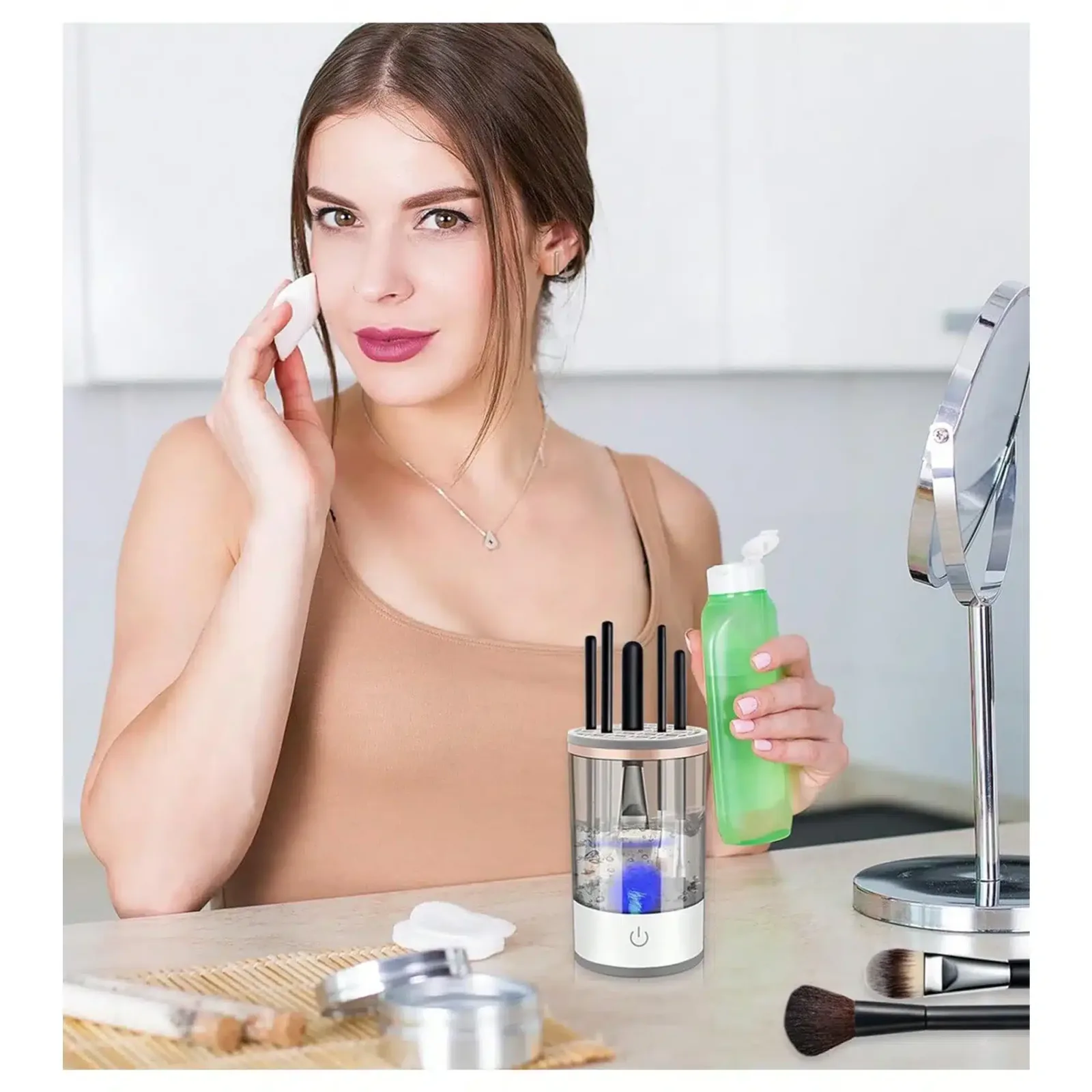 Laveur Pinceaux Maquillage Haute Technologie